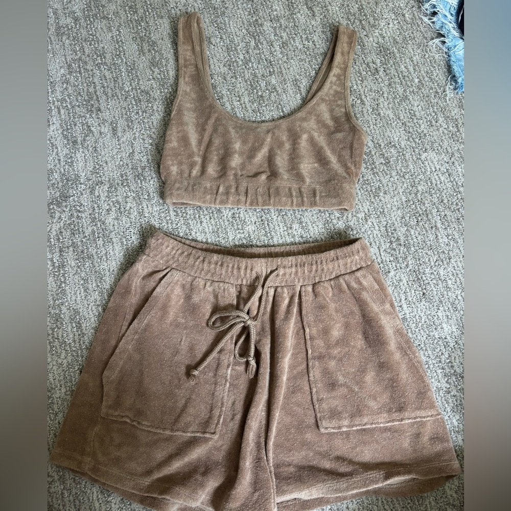 Zara terry cloth set